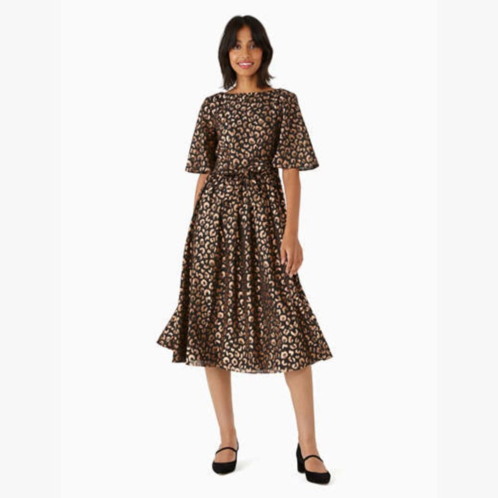Kate Spade Leopard Midi Dress